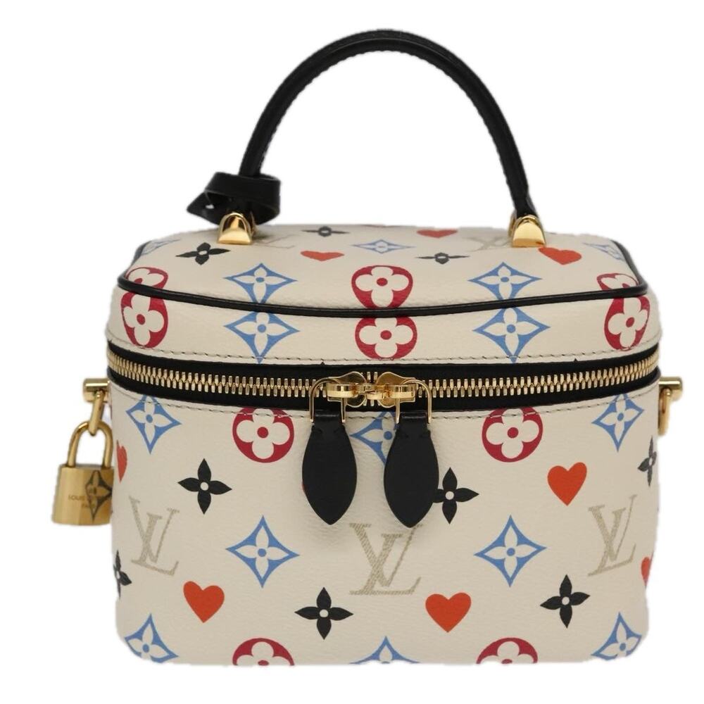 Louis Vuitton Monogram Game On Vanity PM Handbag White